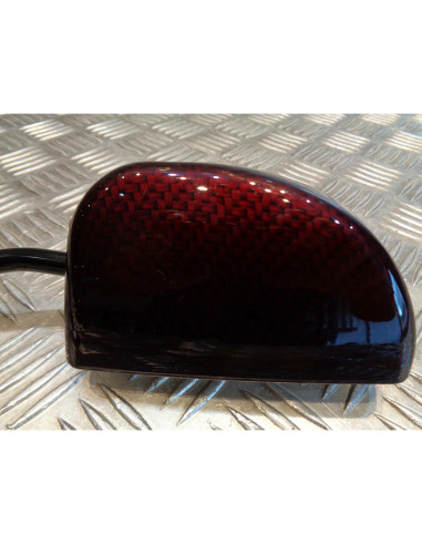 retroviseur f1 carbone rouge gauche droit universel adaptable scooter moto quad