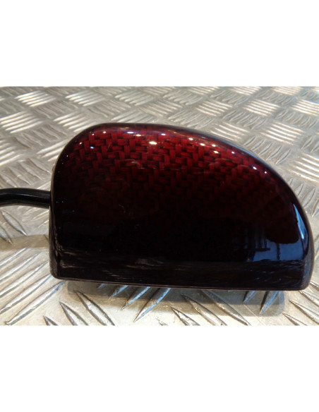 retroviseur f1 carbone rouge gauche droit universel adaptable scooter moto quad