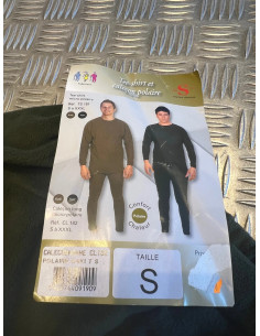 Calecon long polaire jogging vert taille s gilbert surplus militaire froid neige 2