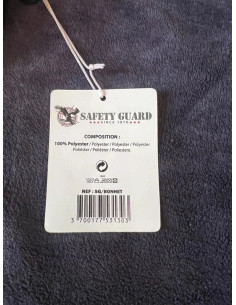 bonnet safety guard en polaire noir taille unique froid neige ski  jeu 2