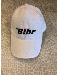 Casquette bihr blanc marque moto pièces accessoires
