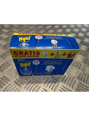 prise electrique anti moustiques + 2 recharges raid