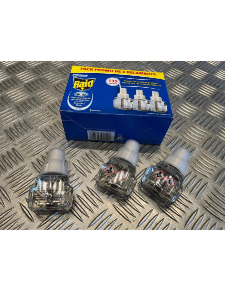 3 x recharges produit anti moustiques Raid