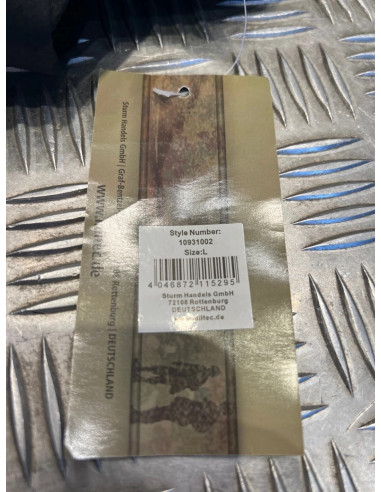 chemise chemisette manches courtes mil-tec noir dispo taille s m l xl ou xxl