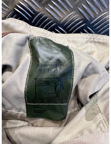 Veste armee terre nouvelle generation paul boye 2013 ete sable taille 97/104m