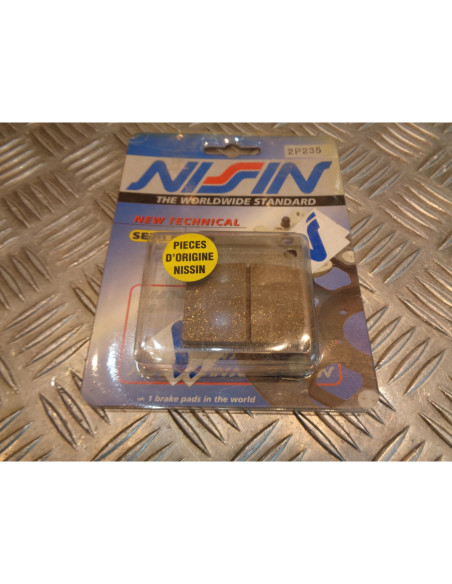jeu plaquette frein arriere moto suzuki vx 800 1990 - 93 nissin 2P-235SS bihr 2P