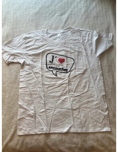 t shirt j aime ou i love angouleme taille xl neuf