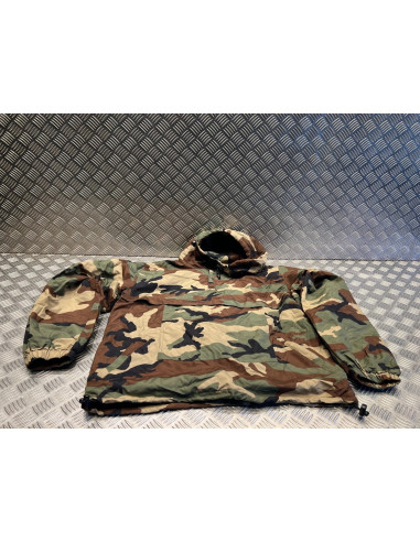 veste anorak coupe-vent mil-tec winter camo taille m interieur polaire