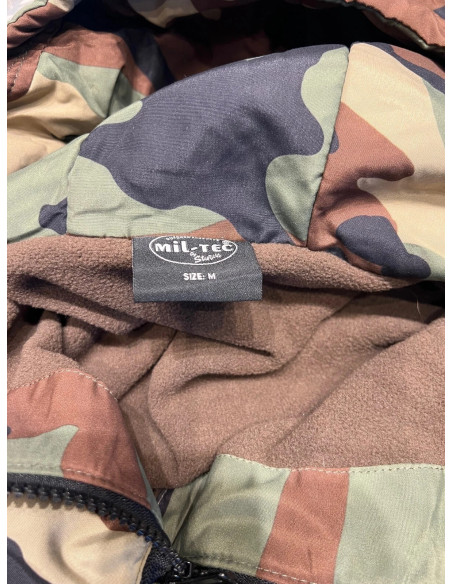 veste anorak coupe-vent mil-tec winter camo taille m interieur polaire