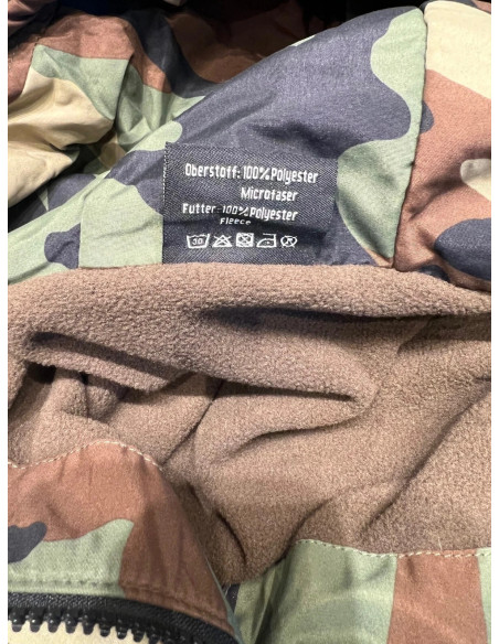 veste anorak coupe-vent mil-tec winter camo taille m interieur polaire