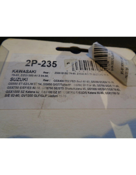jeu plaquette frein arriere moto suzuki vx 800 1990 - 93 nissin 2P-235SS bihr 2P