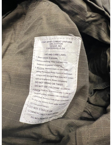 chemise mil-tec teesar army combat uniform vert olive neuf taille xl