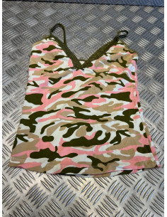 débardeur mil-tec style camo top couleur femme fille taille xs neuf
