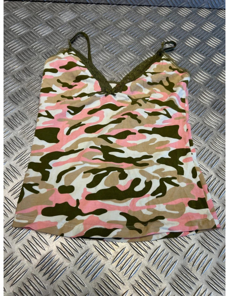débardeur mil-tec style camo top couleur femme fille taille xs neuf