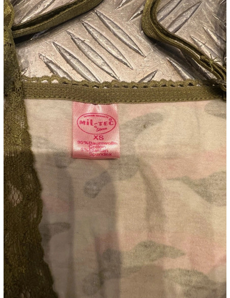 débardeur mil-tec style camo top couleur femme fille taille xs neuf
