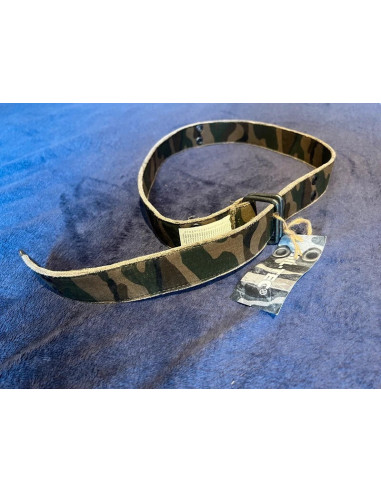 ceinture miltec tissu canvas camo large de 40 mm et 110cm de long