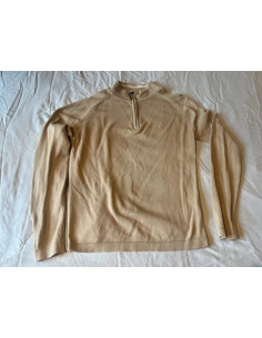 sweat shirt gilet pull maille beige derby taille l en coton