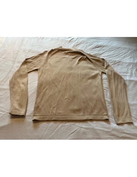 sweat shirt gilet pull maille beige derby taille l en coton