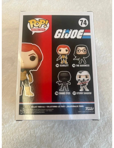 Funko pop G.I.Joe Scarlett 74