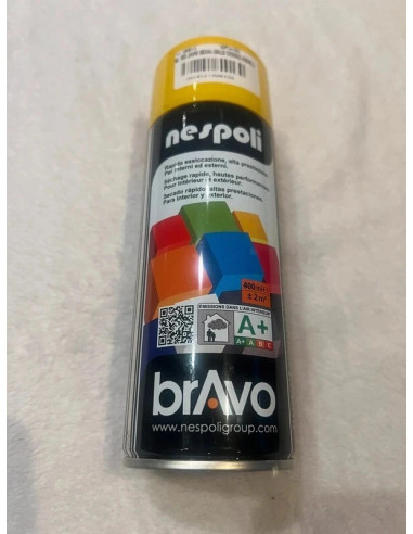 aerosol peinture professionnelle jaune signal 400 ml Nespoli ral 1003