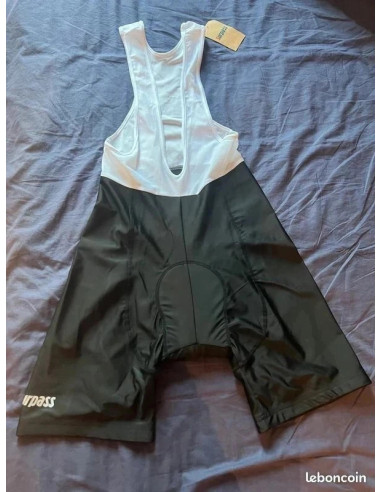 Cuissard velo bretelle homme surpass respirabilite confort oeko tex 100 taille s