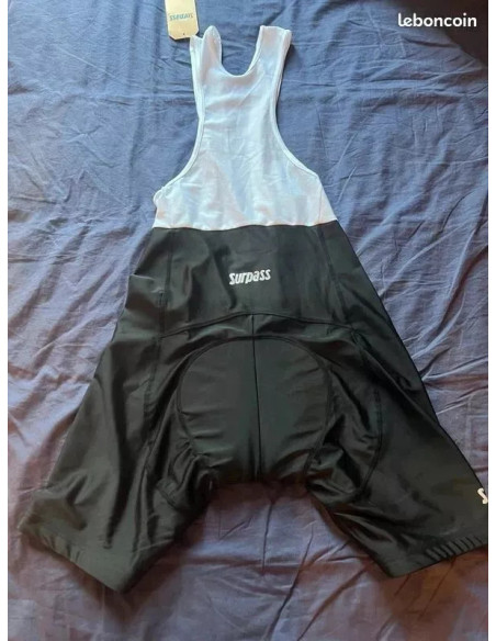 Cuissard velo bretelle homme surpass respirabilite confort oeko tex 100 taille s