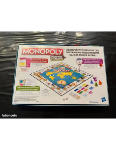 monopoly voyage autour du monde hasbro Edition spéciale Jeu de société neuf 2