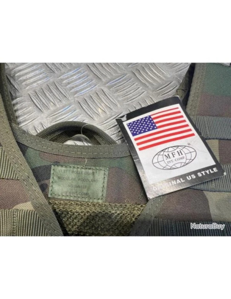 Gilet tactique light camo système Molle mfh airsoft paintball