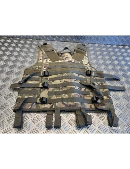 Gilet tactique light camo système Molle mfh
