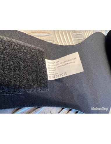 Masque néoprène demi flamme noir et orange