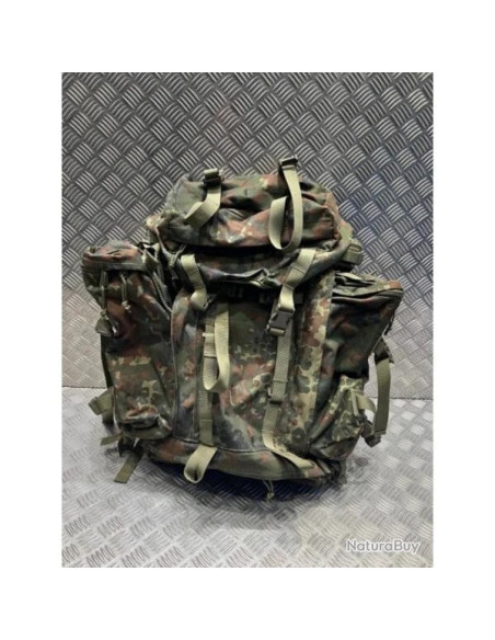 MFH Sac à dos de montagne type bergen German Army 80 L Flecktarn