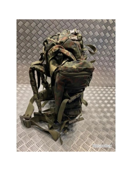 MFH Sac à dos de montagne type bergen German Army 80 L Flecktarn