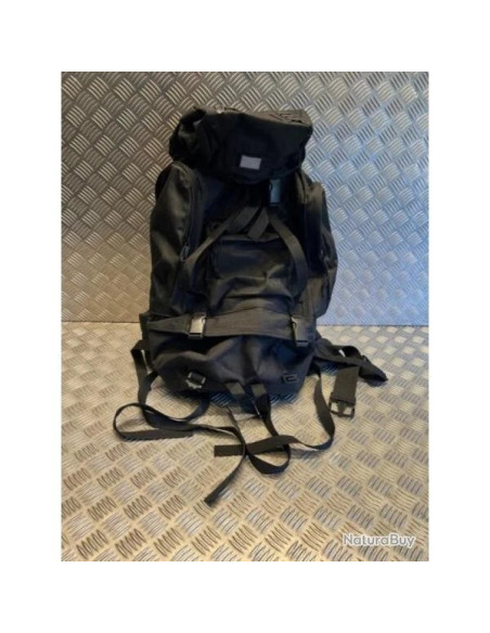 Sac à dos de combat montagne randonnée militaire noir neuf