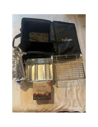 barbecue portatif sac isotherme boissons nouriture prise usb randonnee bivouac