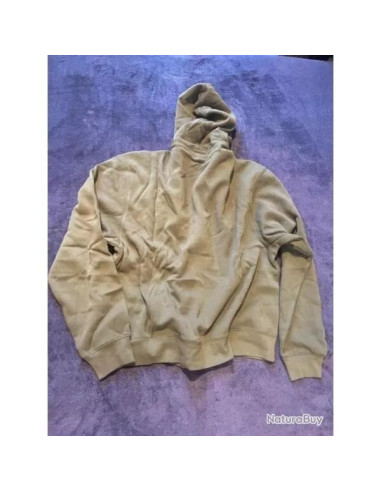 SWEAT SHIRT VESTE DE JOGGING A CAPUCHE VERT OLIVE IMPRIME ARMY M XL ET XXL