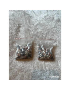 2 Recharge pommeau douche thermale eco melange Billes blanc rouge gris ion -