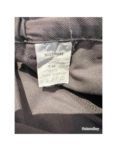 Pantalons sécurité de travail le cedre gris taille 48