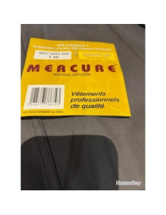 Pantalon de travail mercure gris 100% coton taille 48 2