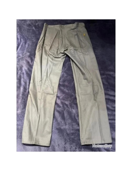 Pantalon de travail mercure gris 100% coton taille 48