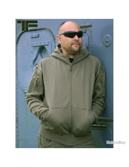 Sweat tactique capuche task force 2015 vert kaki taille xl , xxl , xxxl tf-2215