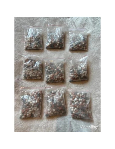 9 Recharge billes pommeau douche eco thermale 3 Billes blanc rouge gris ion nega