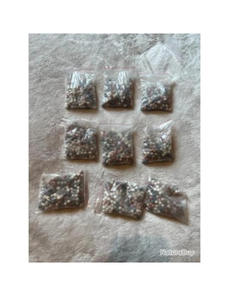 9 Recharge billes pommeau douche eco thermale 3 Billes blanc rouge gris ion nega