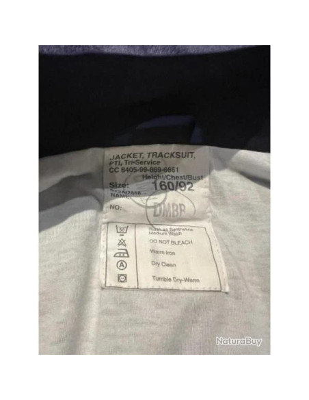 Veste blouson anglais bleu marine taille 160 / 92 neuf