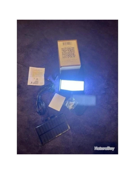 lampe solaire applique murale extérieur spot avec détecteur 468 led ip65