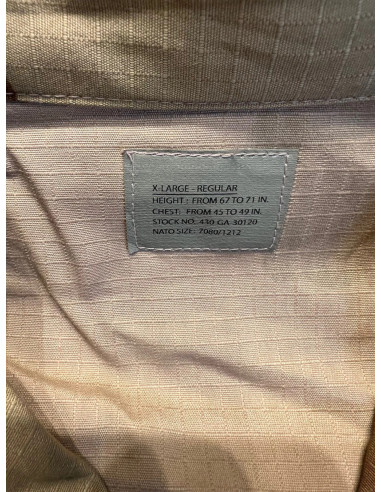 Veste Us Bdu Ripstop desert camo Pattern Combat Mil-Tec Taille l