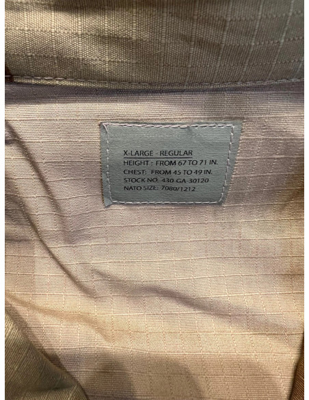 Veste Us Bdu Ripstop desert camo Pattern Combat Mil-Tec Taille l