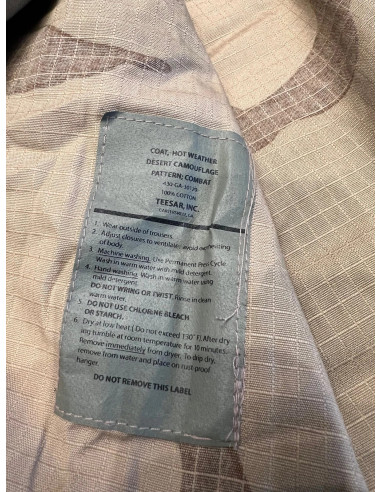 Veste Us Bdu Ripstop desert camo Pattern Combat Mil-Tec Taille l