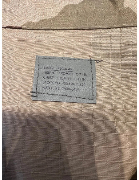 Veste Us Bdu Ripstop desert camo Pattern Combat Mil-Tec Taille l