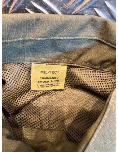 veste militaire kaki mil-tec commando smock shirt taille s