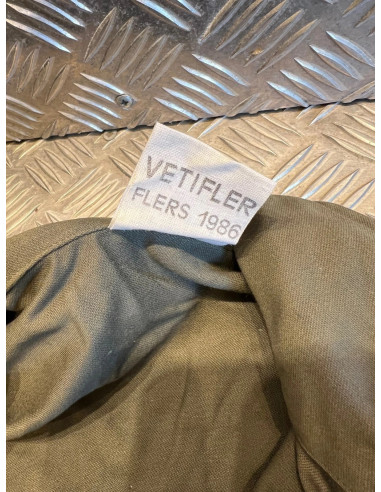 veste treillis militaire v2 originale armée française VETIFLER Flers 1986 88c